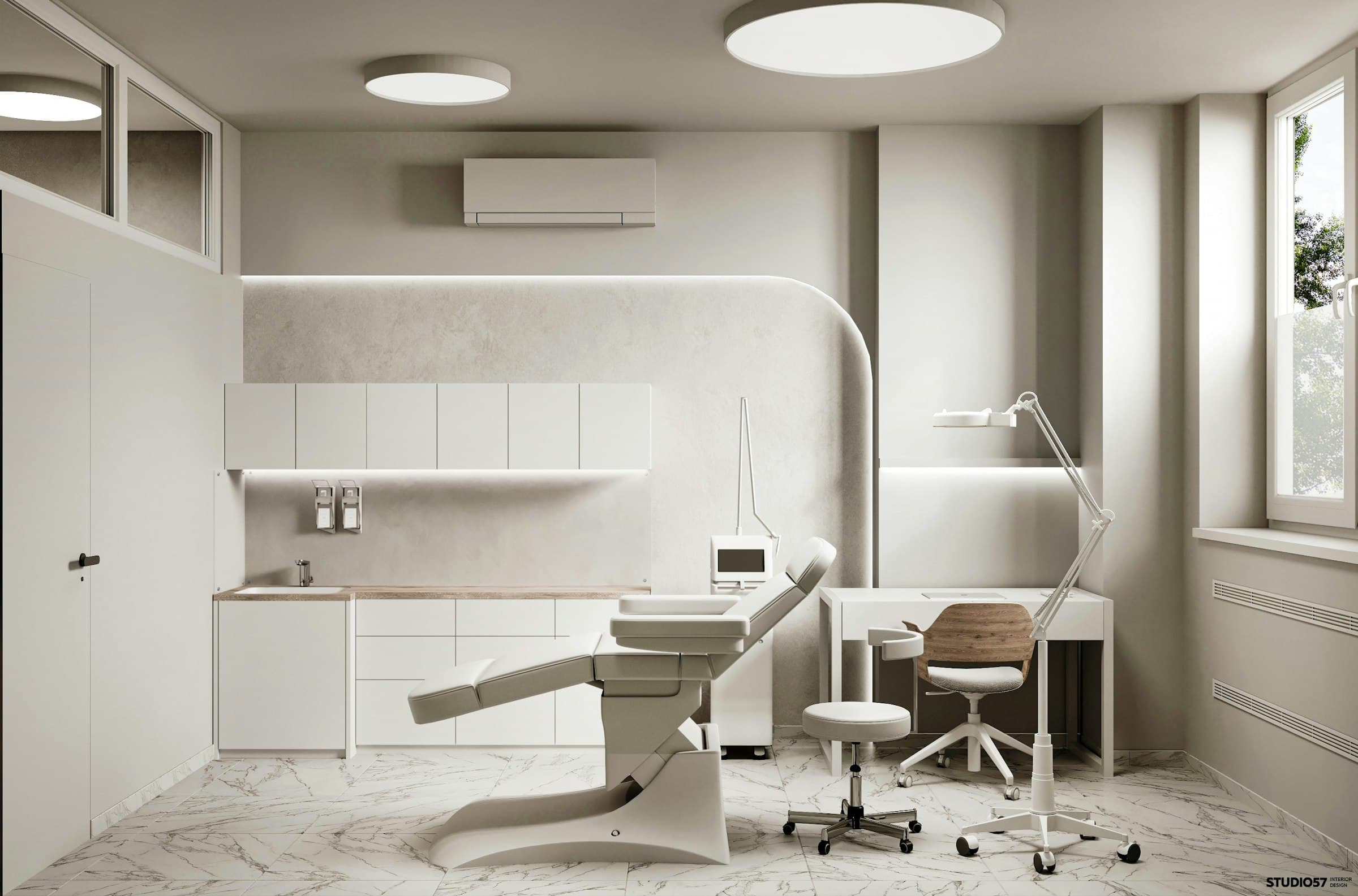 A calm, modern consultation room at Careline Clinic