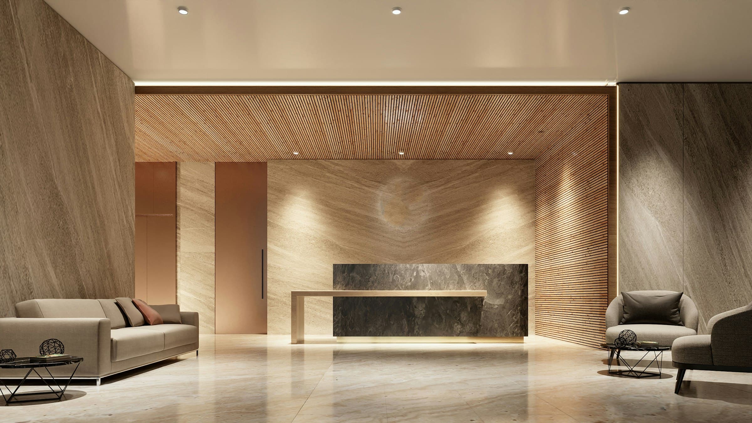 The sunlit reception of Careline Clinic